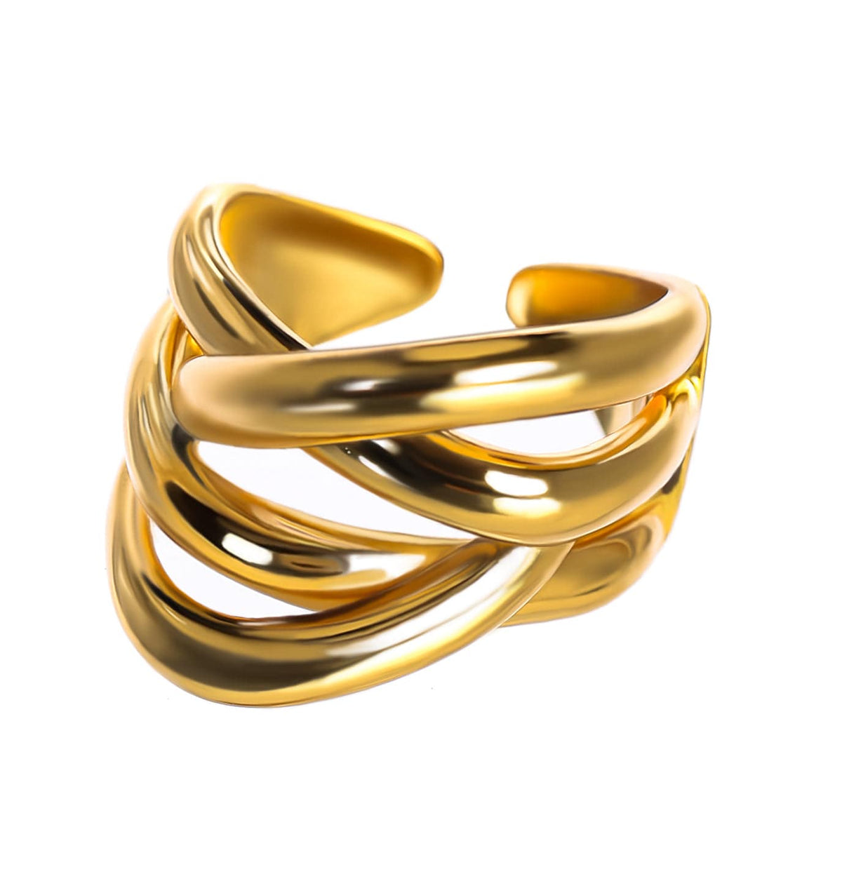 Cross Gold Ring - LILY HELU
